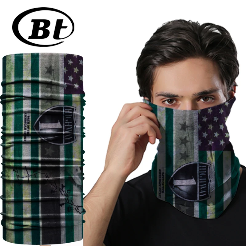 American Flag Multifunctional Seamless Custom Neck Tube Design Your Own Bandana Reusable Headband Ply FaceMask For Kids Designs