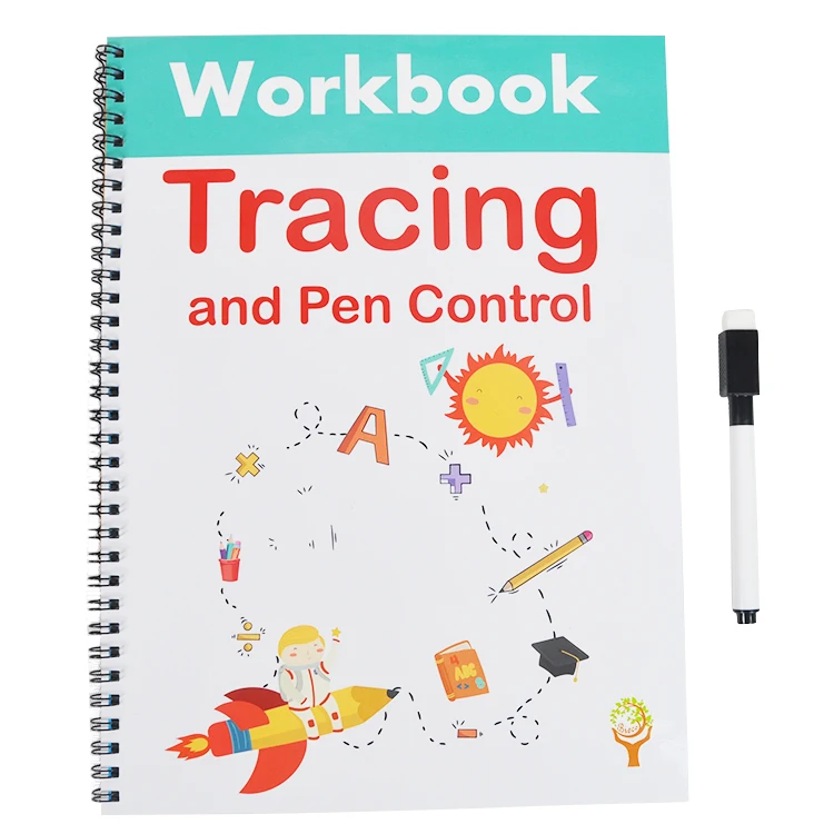 Drawing Preschool Pen Training Control Reusable Number Practice Reusable Book Workbook My First Tracing And Coloring Book