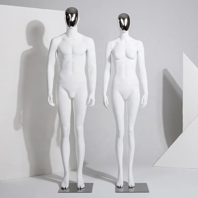 Factory Direct Commercial Matte White Mannequins Female Body Full-body Male Models Clothing Shop Lover Display Mannequins