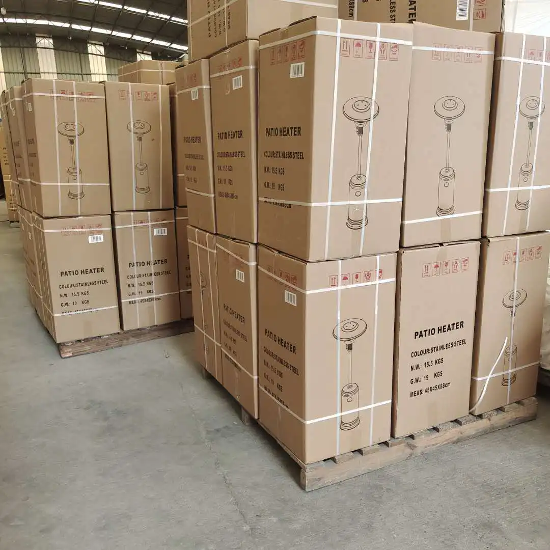  Наружный садовый Газовый Обогреватель Патио из блестящей нержавеющей стали стоячий 46000