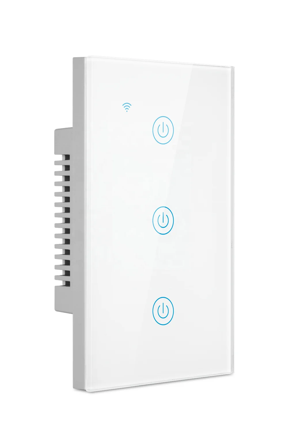 Умный выключатель Tuya с Wi-Fi и сенсорной панелью, 3 клавиши
