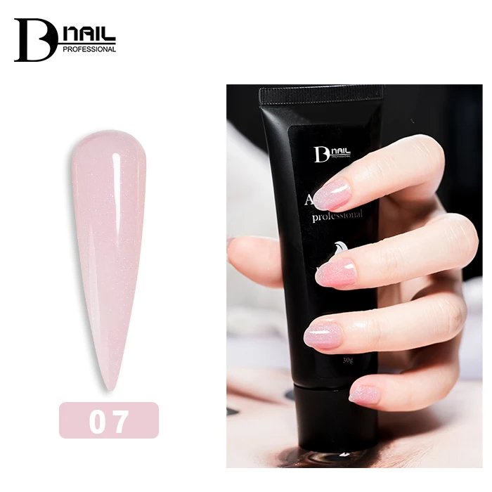 ICE NOVA Professional Building Gel Polish Extension Acrylic Nails 60ml Hema Free Glitter Gel Colors Acrylic Nails