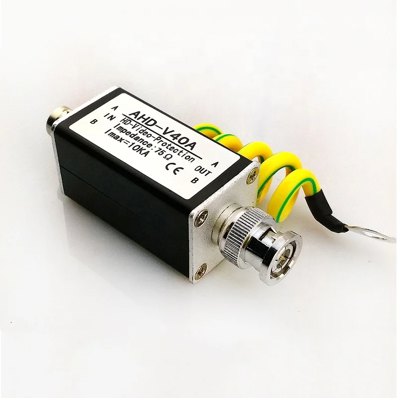 BNC Coaxial Cable Surge Protector BNC port Thunder Protector for surveillance camera AHD/TVI/CVI 1080P 5MP