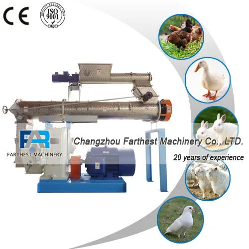 Factory Outlet Animal Poultry Pig Flat Die Feed Pellet Mill Pelletizer Machine