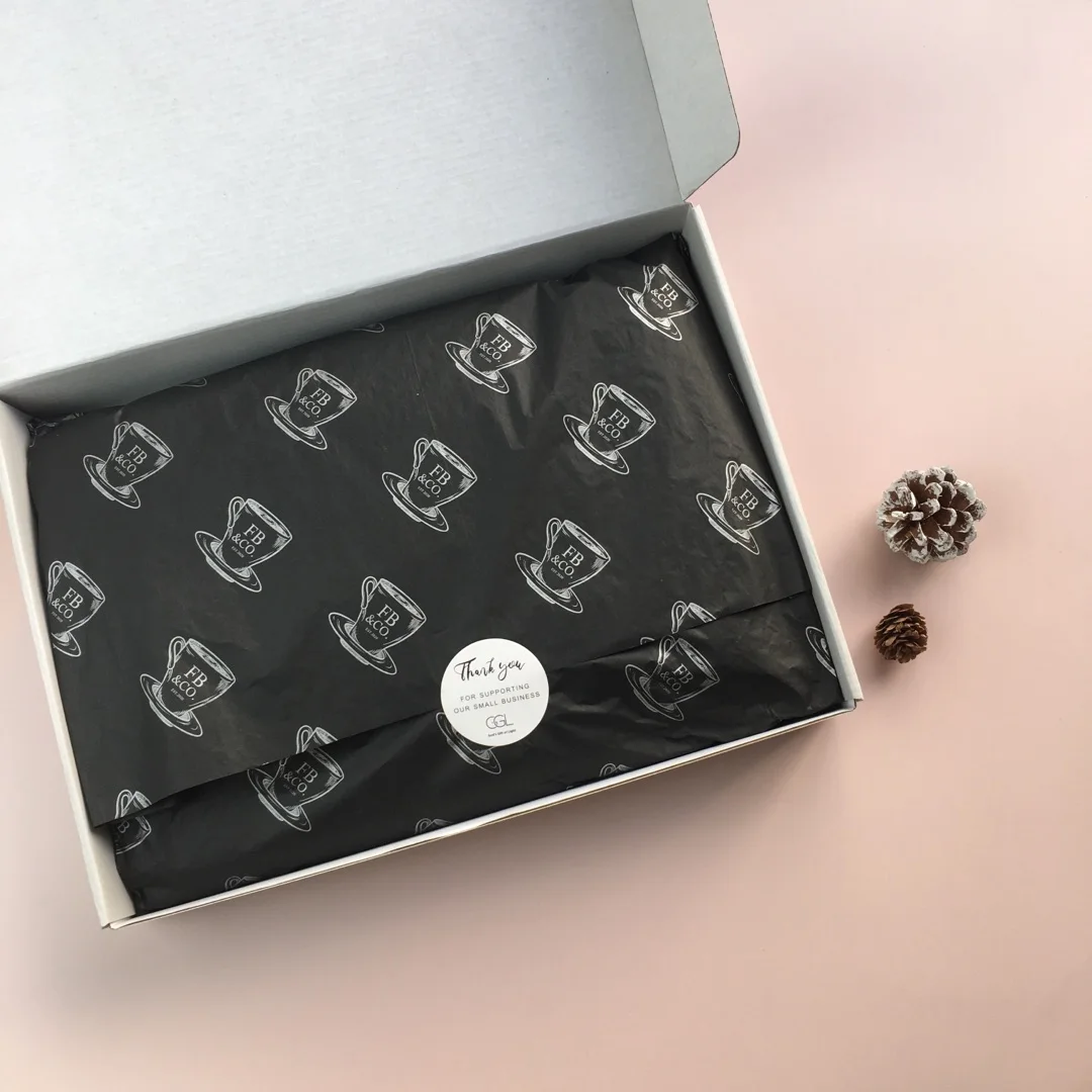 
high quality Wholesale cheap price 17gsm custom logo printing packing wholesale wrapper tissue paper with logo for garment 