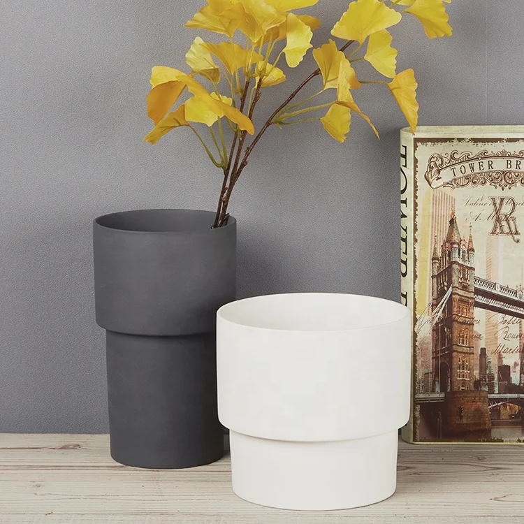 New product matte nordic style chinese flower pots / home decoration ceramic planter
