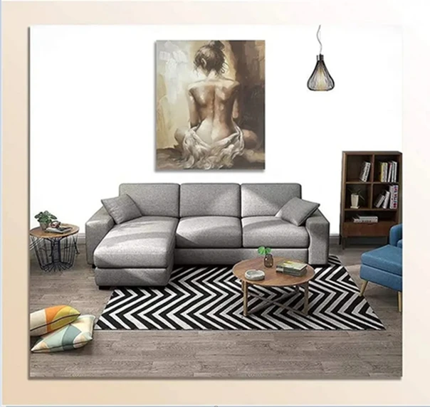 Modern POP Art Painting Home Decoration Wall Art African Art Sexy and Nude Women