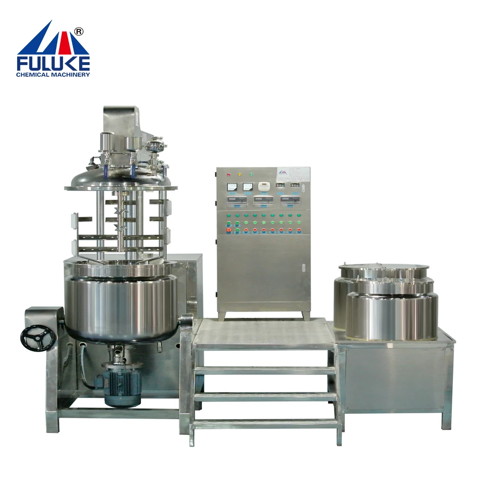 Toothpaste Making Machine Vacuum Emulsifying Mixer Machine With Homogenizer