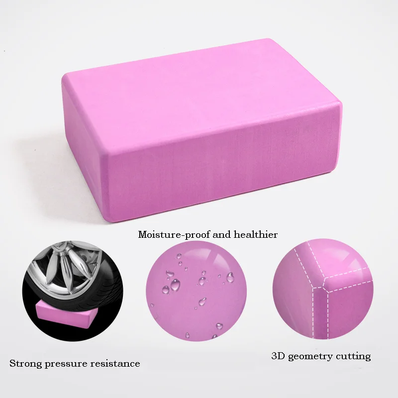  Colorful Exercise Pilates Stability Balance Workout Fitness Factory Price Eco-friendly Custom Yoga Blocks