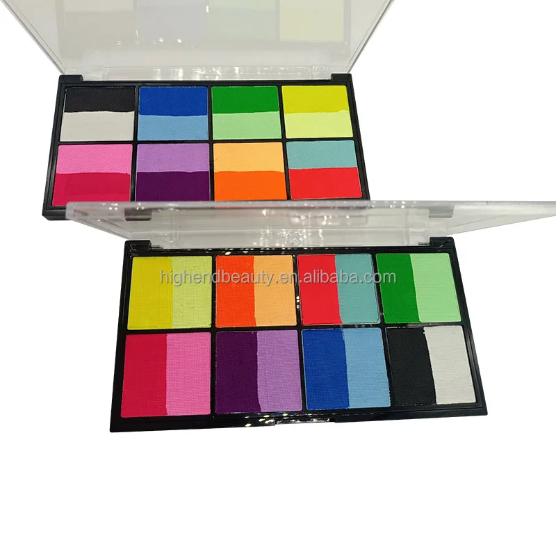 Halloween Private Label Water based Neon color eyeliner Non-toxic Glow face paint face and body painting