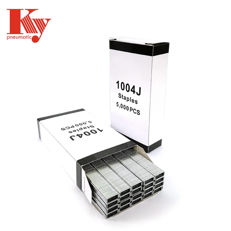 10J Series Crown 11.2mm Industrial Staple Fastener Short Nail 1004J Staple Pin