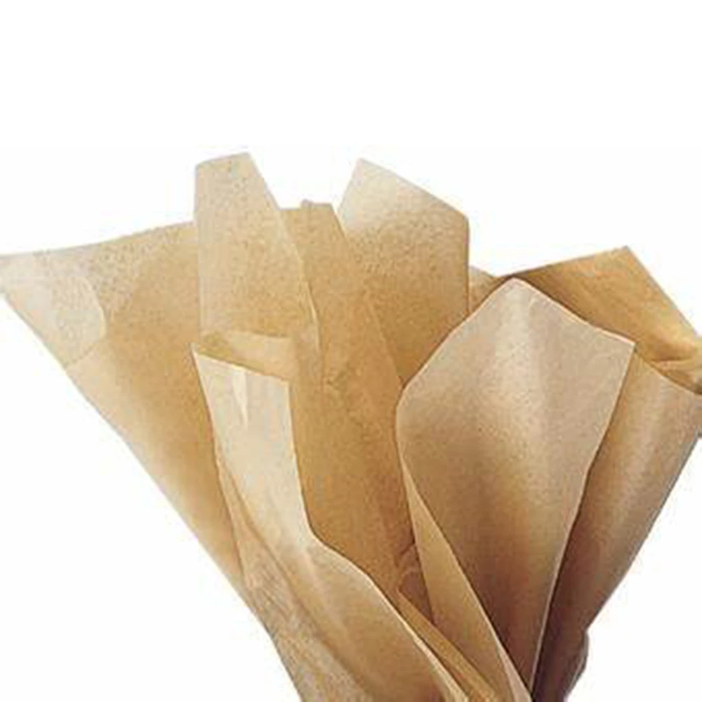 Custom bulk eco friendly cheap 17 g  brown tissue paper kraft clothing wrapping paper with logo custom