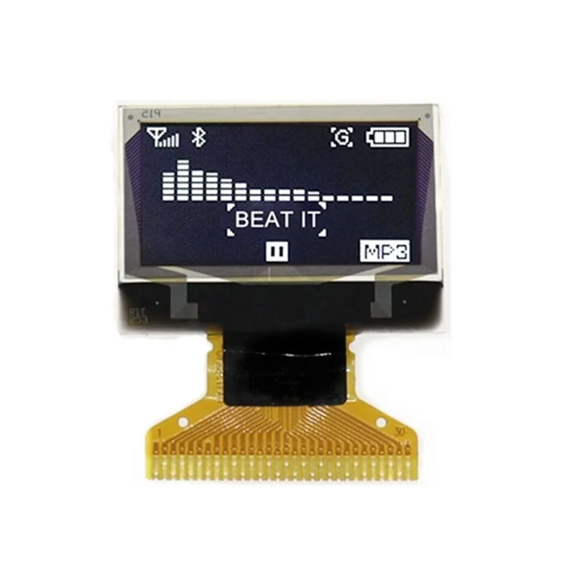 128x64 Разрешение 0,96 дюймов OLED дисплей с 30p IC SSD1306 0,96 oled