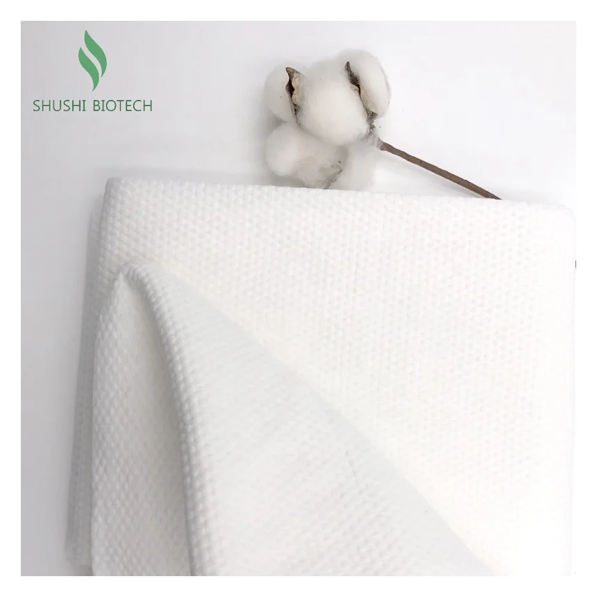Soft skin-friendly breathable disposable white cotton sports bath towel fabric