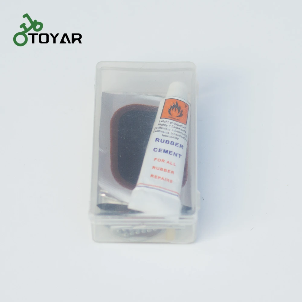 Bicycle Tire Repair Vulcanizing Patches Glue Metal Rasp Valve Core Tube Bike Accessories Outdoor Emergency Repair bike tool