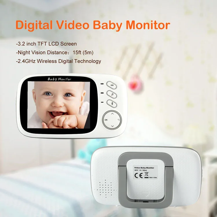 Новинка фабричная беспроводная цифровая видеокамера Babysense 3 2 дюйма 4