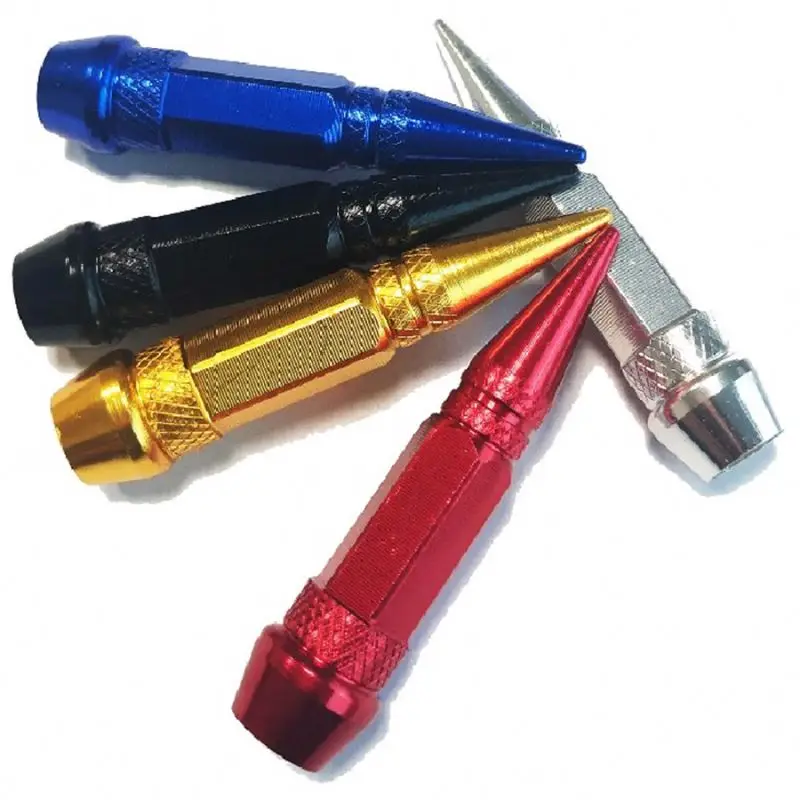 Car Tire Personality Refitting Valve Pointed Bullet Valve Motorcycle Bicycle Valve 45mm 4 PCS Tire Fittings