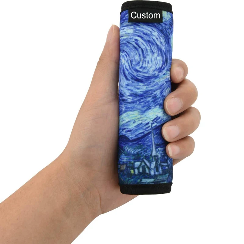 American flag style luggage handle Grips Wrap neoprene Suitcase Identifier Travel Bag Wraps with Custom