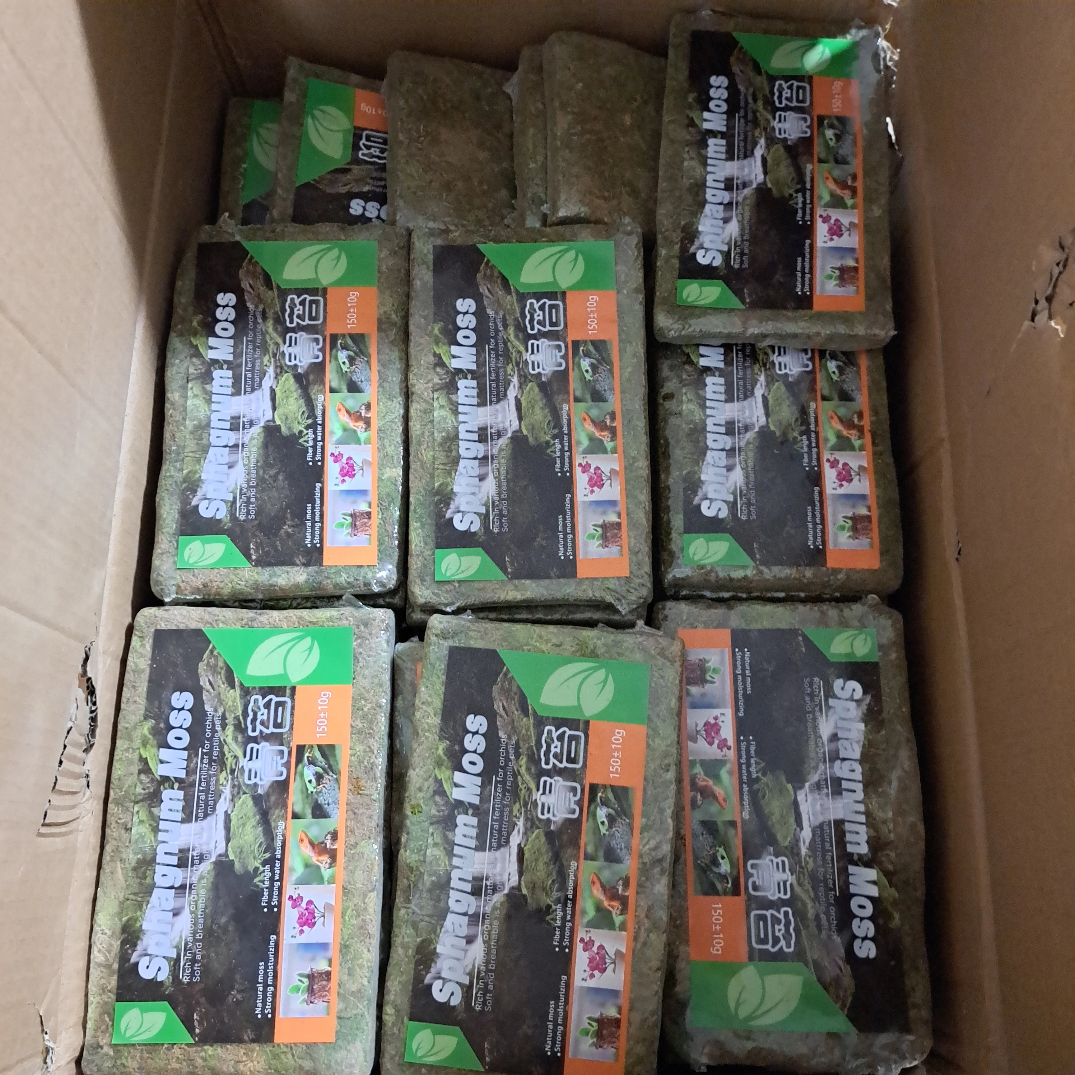 150grams Natural Dried Green Sphagnum Moss for Plants Orchid Repoting Carnivorous Flowers Crafts Terrarium and Reptiles