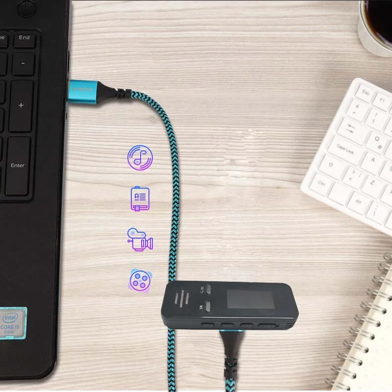 2022 0.96 Inch IPS Screen Dictaphone MP3 Handheld Pocket USB Telephone Recording Devices