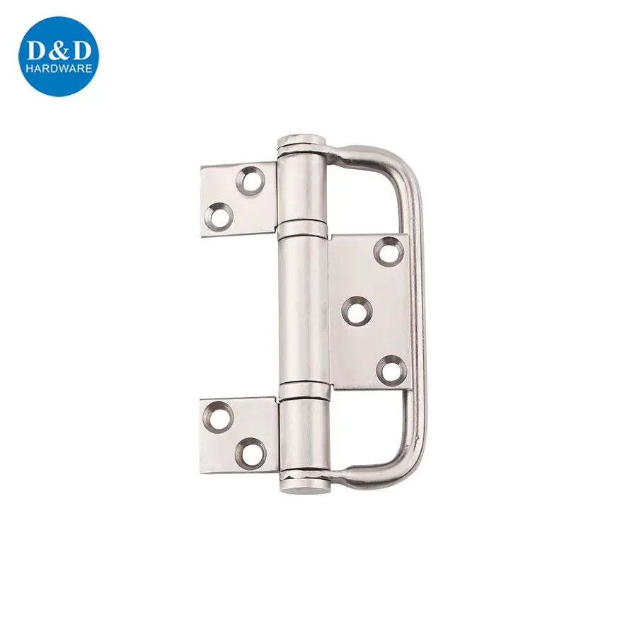 Stainless steel 304 316 handle flag hinges ball bearing three leaves hinge for folding door