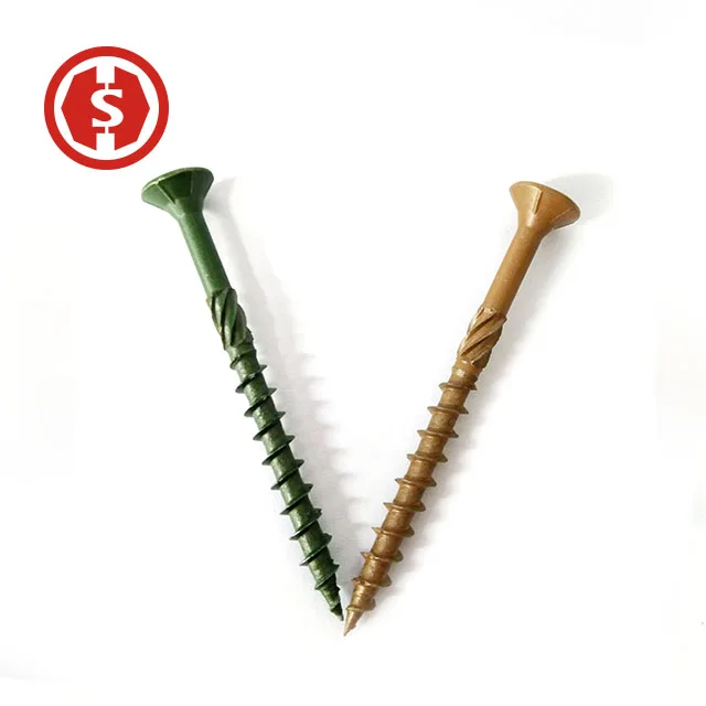 Bronze Ceramic Star Exterior Coated TRIM HEAD Wood Screw Torx/Star Drive Head Timber Construction Screw