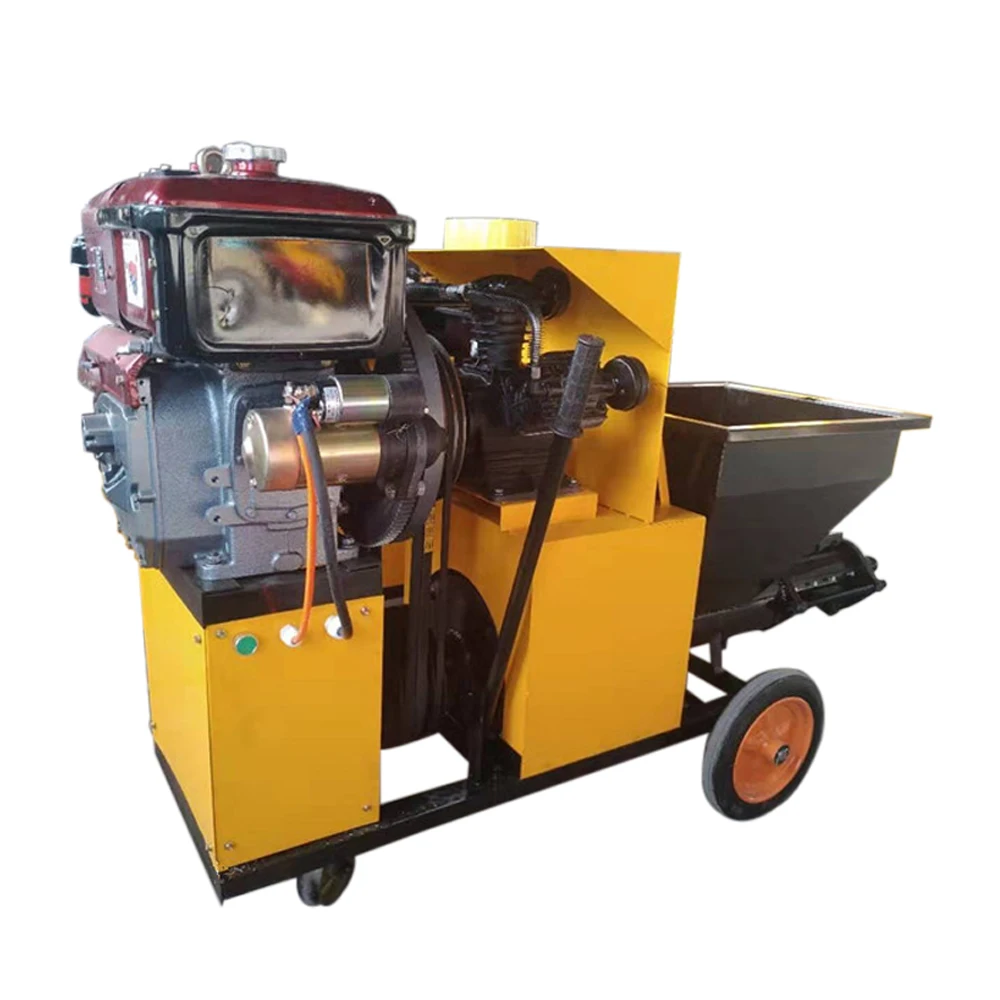High Efficiency Adhesive Cement Mortar Machine Cement Plastering Mortar Spray Machine