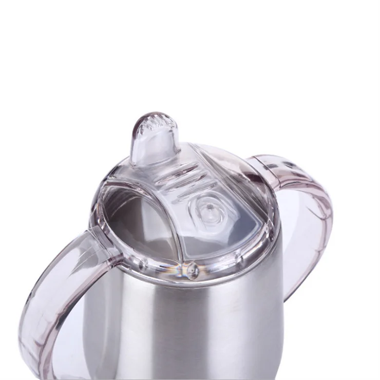 Kids Safe Sippy Stainless Steel Cup for Babies Toddlers Sippy Tumbler with Handles 10oz