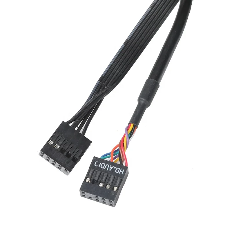 Передняя панель двойной USB 3 0 + 1 HD аудио светодиодные переключатели питания HDD светодиодный корпус компьютера кабель