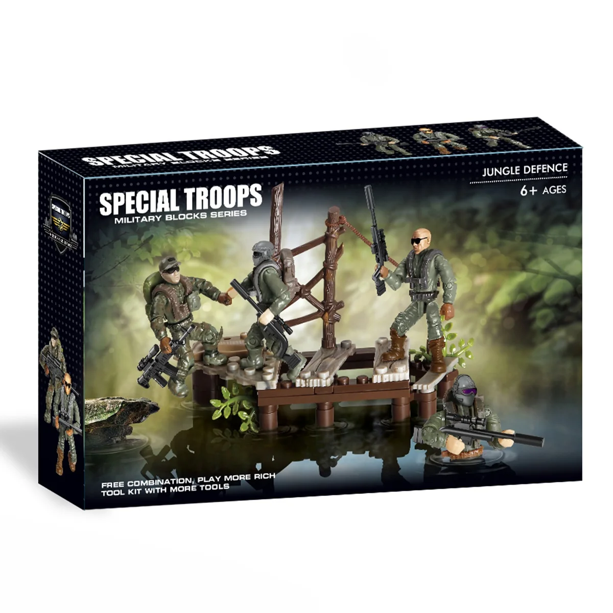 Christmas Gift for Boys Special Troops Mini Military Action Figures Play Set Kids Educational Building Block Military