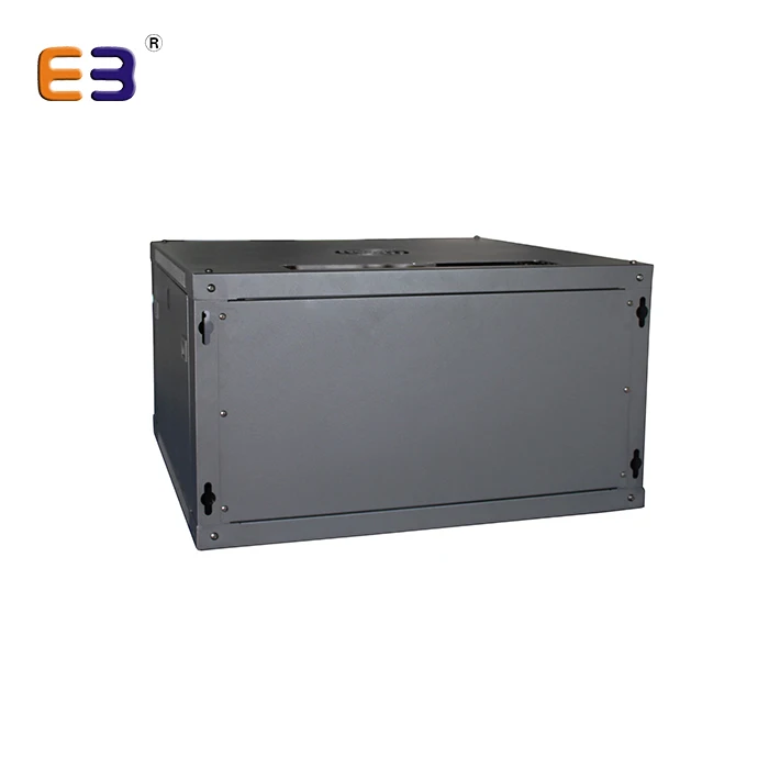 19inch with arc perforated door frame glass 6U network wall