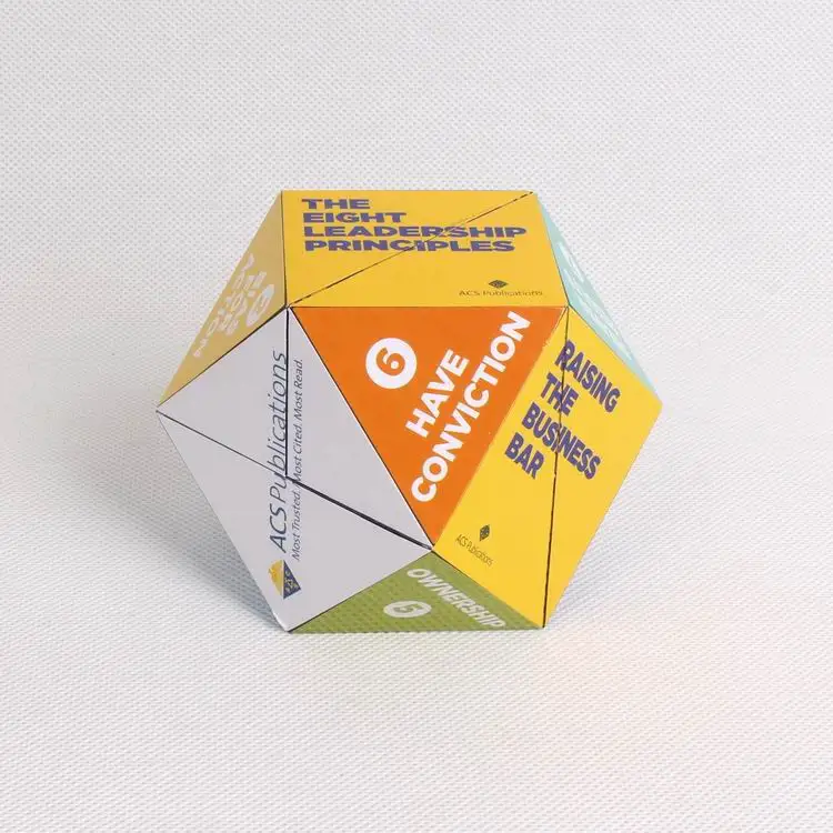 10x10x10cm cube professional customized magic puzzle folding cube Calendar Cube for advertisement