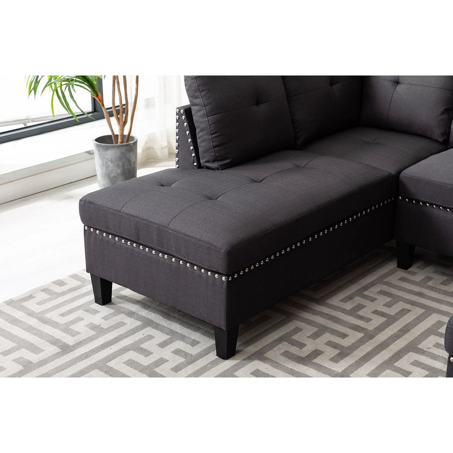 2023 new arrivals elegant living room furniture modular sofa modern fashion design durable fabric sectional sofa