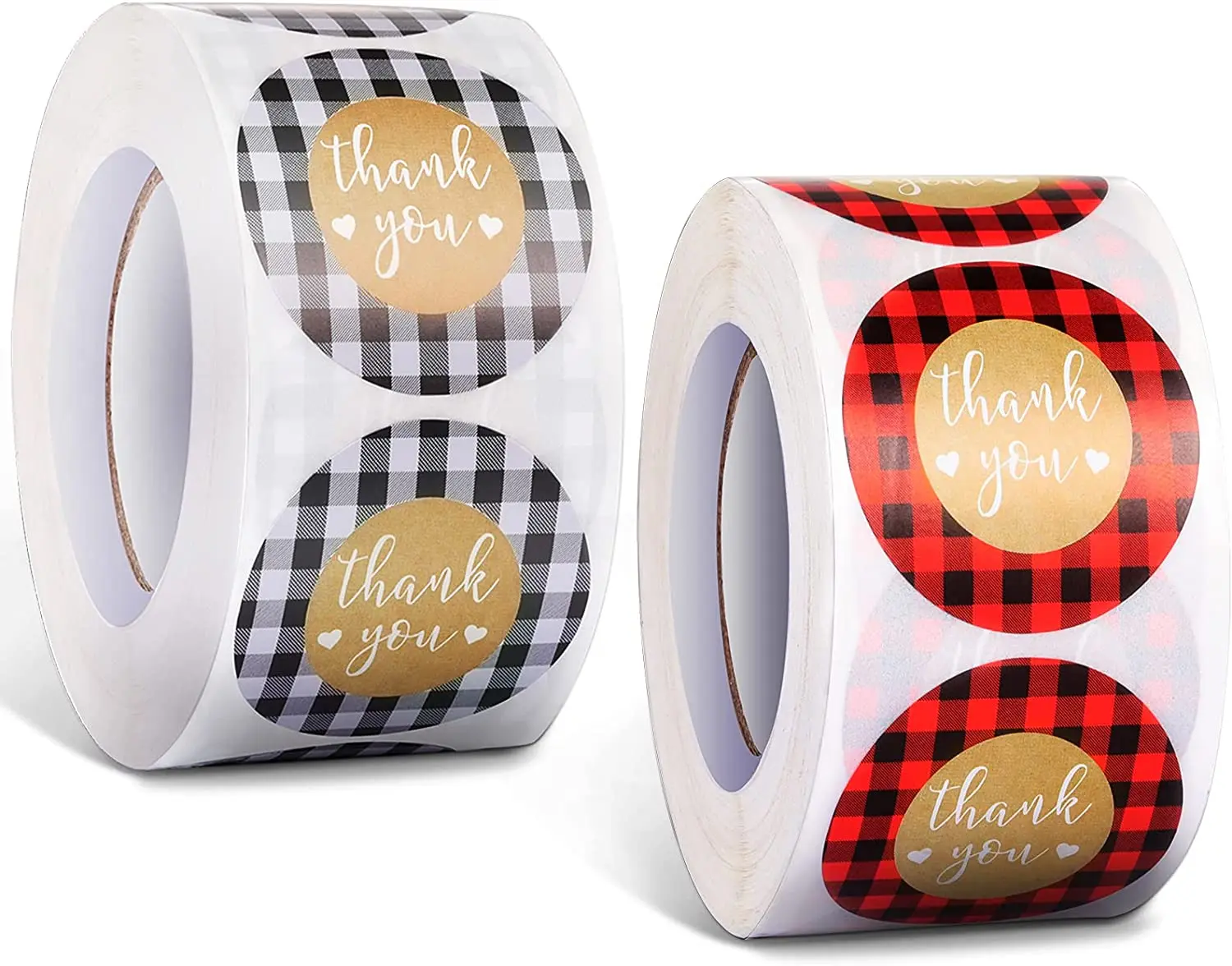 Custom Thank You Stickers Roll Label Stickers Waterproof Sticker shipping labels