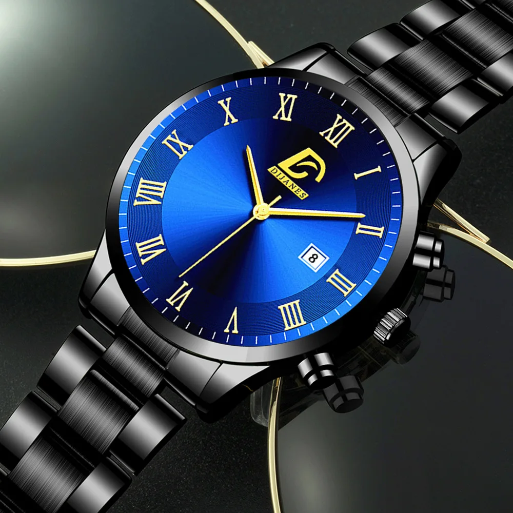 Classic Style Hot Top Brand Stainless Steel Quartz Movement Watch