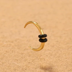 Personality Exaggeration Gold C Shape Body Piercing Jewelry Fashion Hip hop Nose Ring Body Jewelry