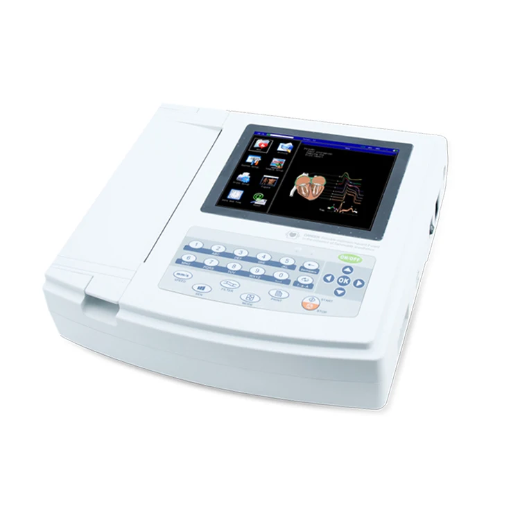 Portable Digital Single Channel ECG EKG Machine with Printer
