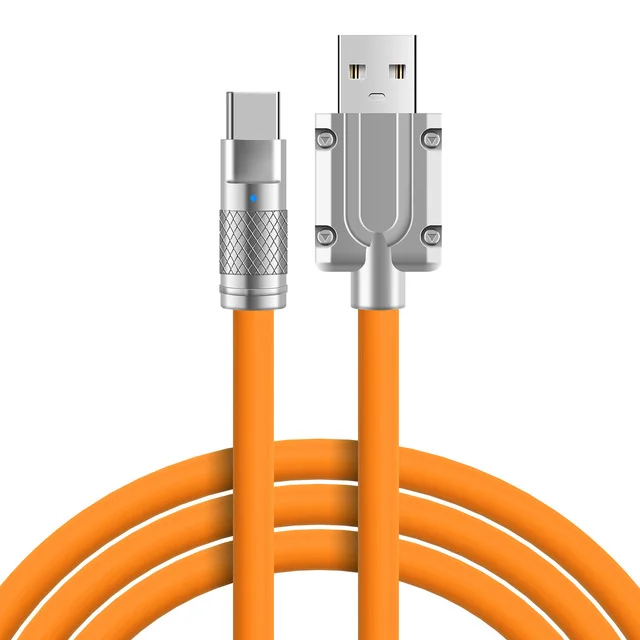 zinc alloy silicone wire charging cable for android mobile phone type C Micro data cabel USB Data Cables  fast charge