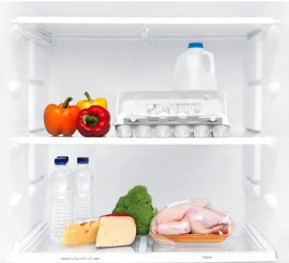 Home Kitchen Compressor r134a Refrigerators Freezers with 2 Doors Double Freezers