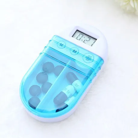 Bottle Pill Box Portable Plastic Pill box Medicine Storage Vitamin Case Small Pill Box With Reminder