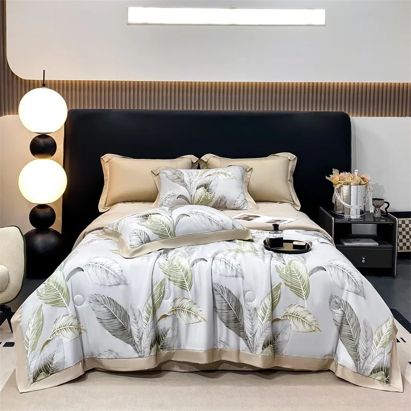60s Bed Sheet Tencel Quilt Cover Set Factory selling High Quality Bed Linen Luxury