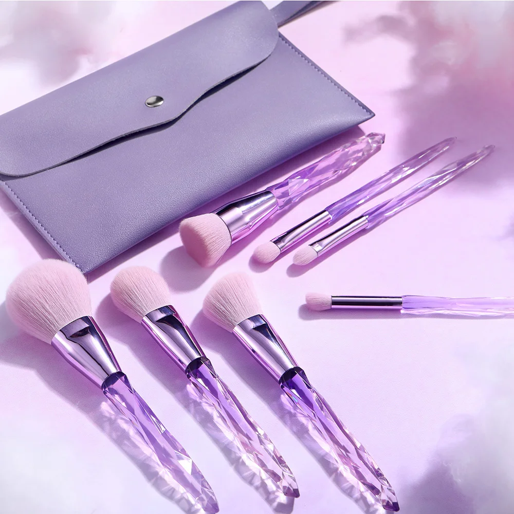 Custom Label Sparkly 13 Pcs  Foundation Eyeshadow Bling Makeup Brushes Set Cosmetic Make Up Brushes Tools Kit