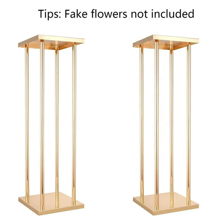 Tables Decoration Flowers Rack Vase Gold Tall Metal Flower Stand For Weddings Party Centerpiece