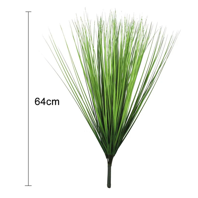 64cm Artificial Plants Onion Grass Greenery Faux Shrubs Plant Wheat Grass for Home Indoor Outdoor Decor