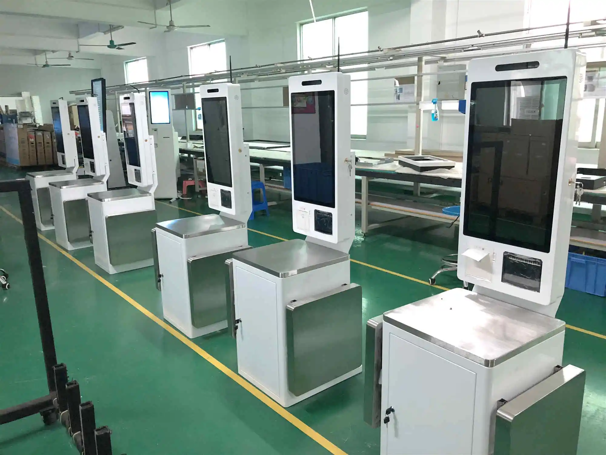 TAIYUN 24 INCH touch screen payment terminal supermarket library self checkout kiosk for supermarket restaurant