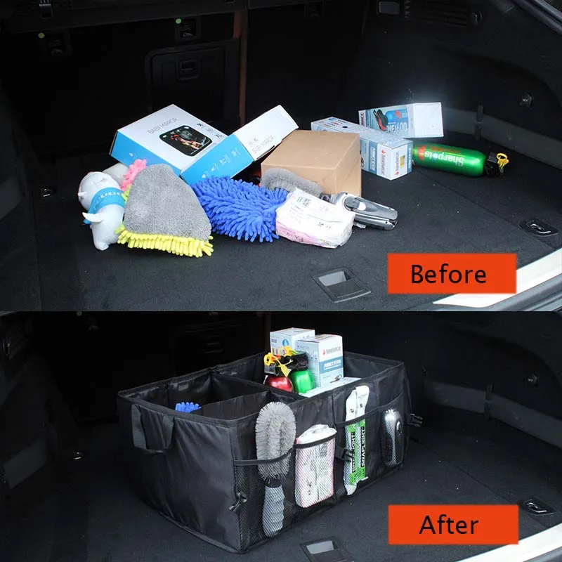 High Quality Waterproof Oxford Collapsible Trunk Storage Organizer for Car