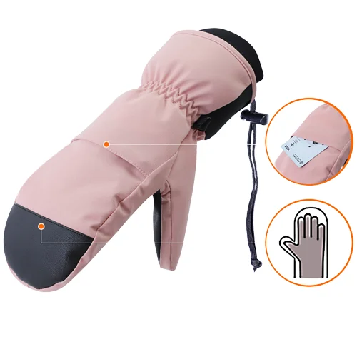 2022 лыжные варежки для мужчин и женщин зимние рукавицы сенсорный экран водонепроницаемые ветрозащитные зимние лыжные перчатки