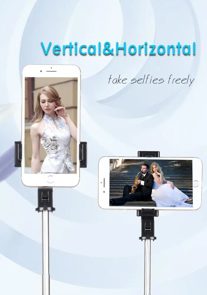 Amazon New selfie stick mini 3 in 1 monopod selfie stick wireless remote for iPhone 360 selfie stick tripod