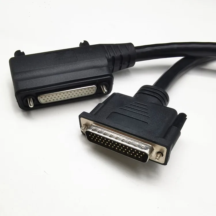 Custom 2464 26AWG*44C D-SUB44 Computer Wires HDB44 CNC Programmer Data Cable Angled DB44 Male to Female Cable