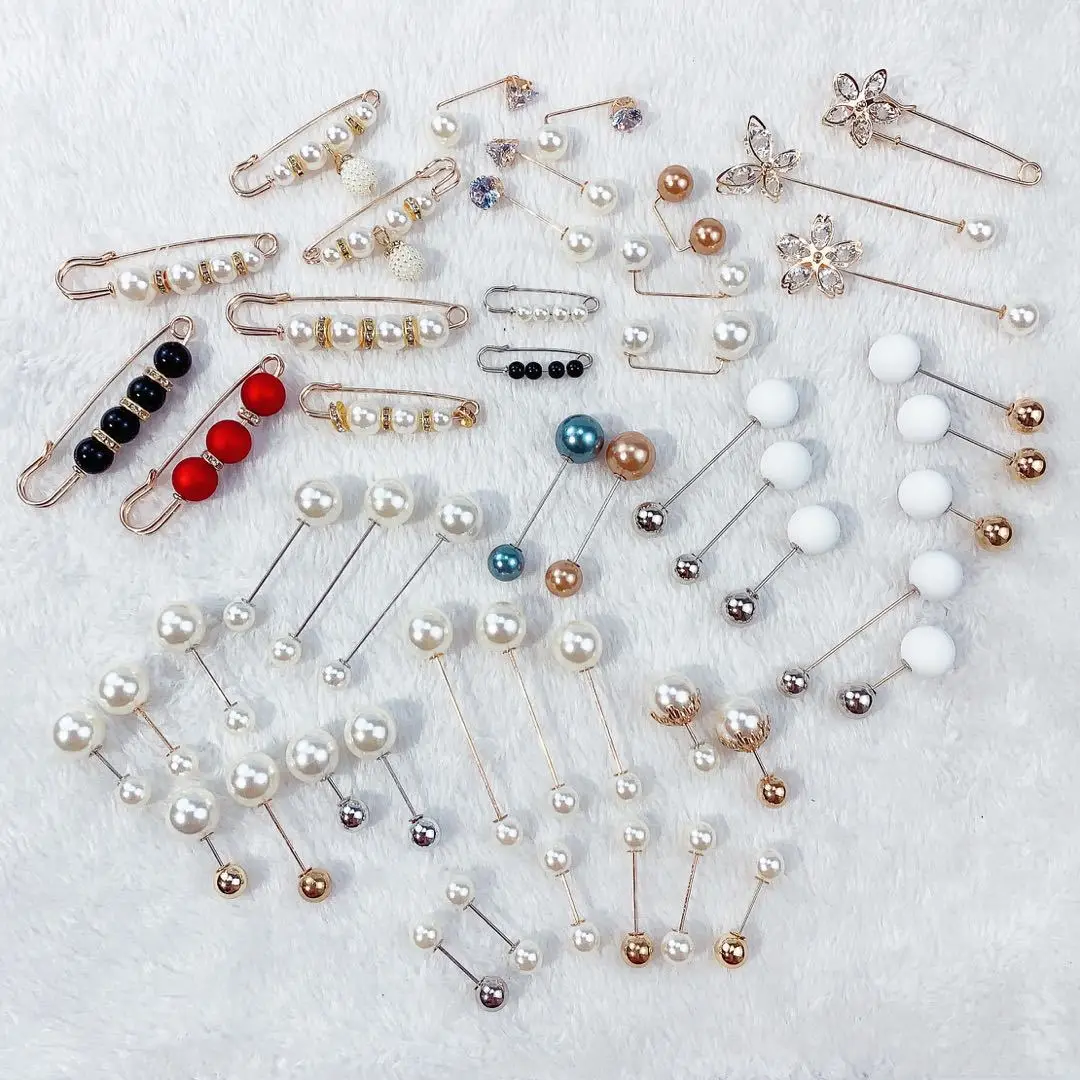 Fashion Retro Simple Brooches Creative Indonesian Diamond Collar Clothing Accessories Brooch Pins